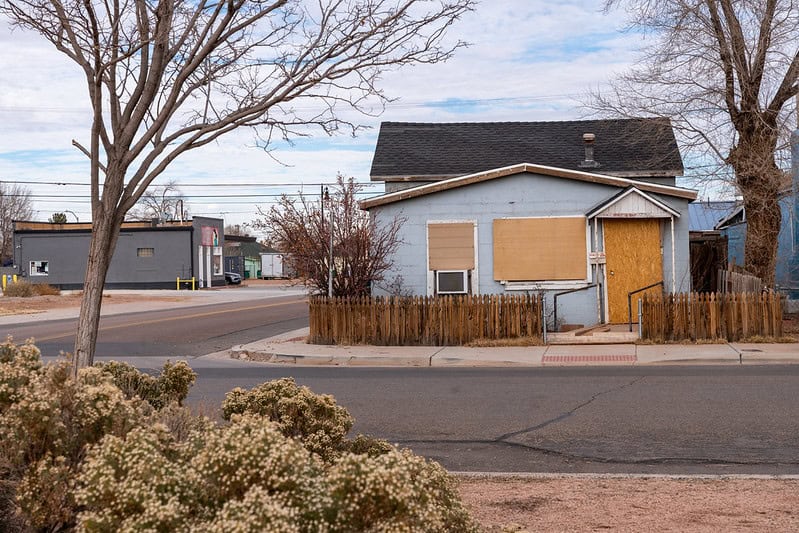 Abandoned home in Winslow Arizona