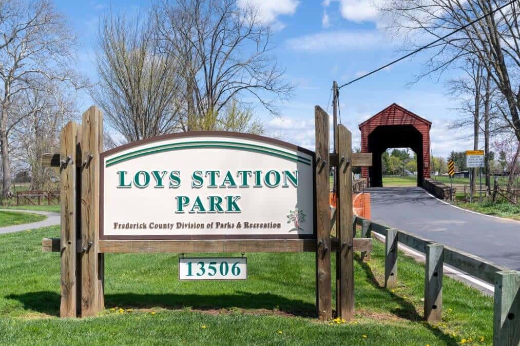 Loys Station Covered Bridge and Park in Frederick County Maryland